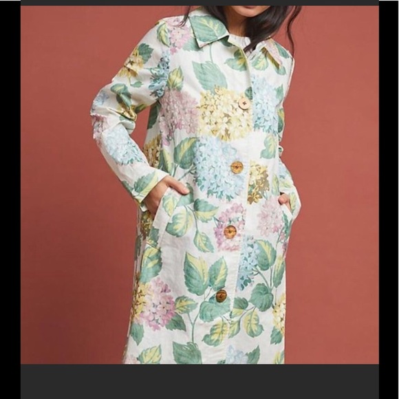 Anthropologie Jackets & Blazers - NWT Anthropologie Floral Raincoat.